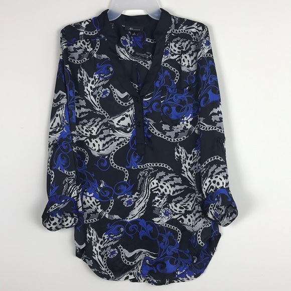 AB Studio Long-sleeve Blouse - Picture 1 of 7